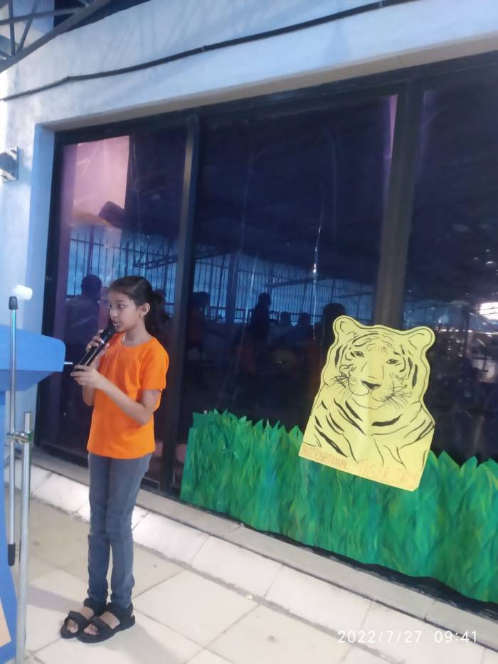 Grade 5B Assembly International Tiger Day Celebration - 2022 - nerulcie